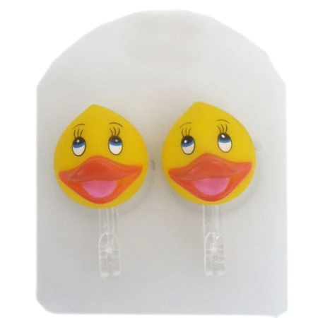 Набор крючков пластик 2шт. на присосках ЦЫПЛЕНОК 7*4*4см (300)