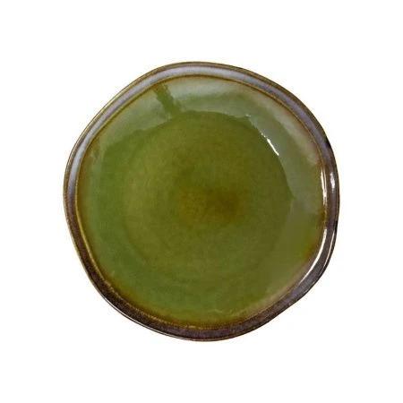 Тарелка мелкая 25,5см фарфор VERDE сине-зеленый обеденная [HL496950] (6)