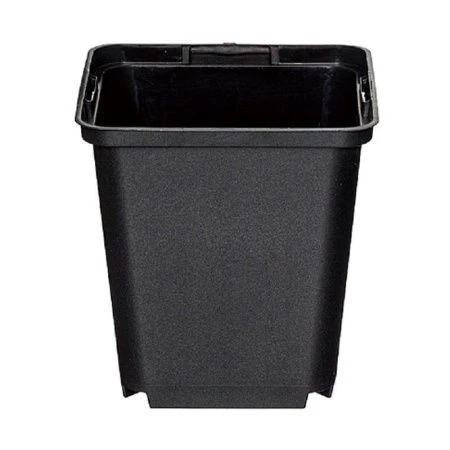 Горшок для рассады 0,4л  квадратный КВ9М 9*9*8см черный (1500)