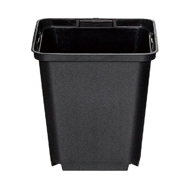 Горшок для рассады 0,4л  квадратный КВ9М 9*9*8см черный (1500)