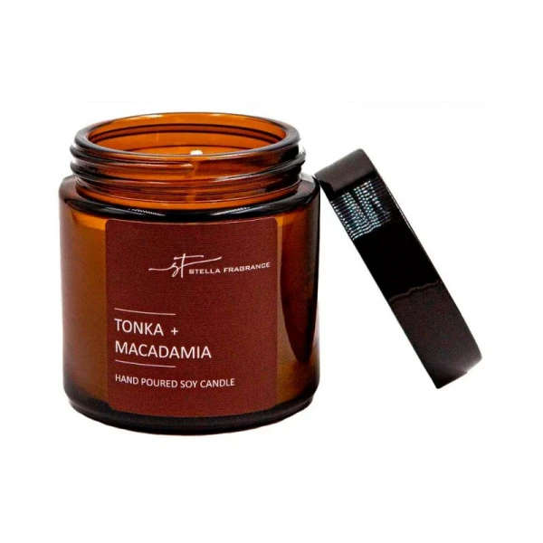 Свеча ароматизированная в банке 90гр Tonka Macadamia SF0422 (12)