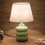 Лампа настольная с абажуром керамика 35см зеленый/белый,серый,желтый YM220312 (24)