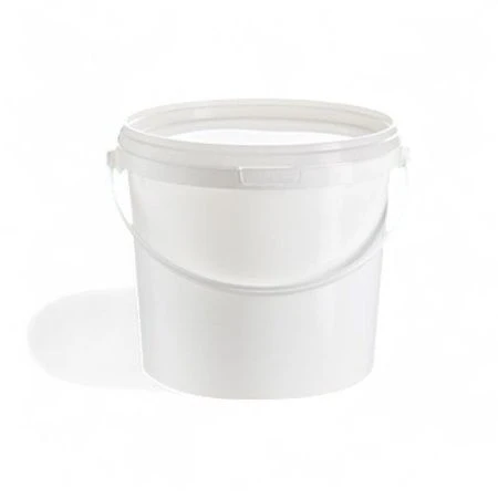 Ведро 5,6л пластик белое с крышкой Ведро 5,6л пластик белое с крышкой