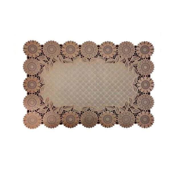 Салфетка сервировочная 12*18 (30*45см) ПВХ SP-101 бежевая/корич. (12/360)