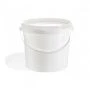 Ведро 5,6л пластик белое с крышкой Ведро 5,6л пластик белое с крышкой