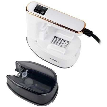 Отпариватель ручной пластик Centek CT-2393 белый 2100Вт 200мл, LED-дисплей, керам.подошва