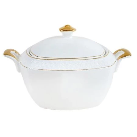 Супница 2,5л керамика СНЕЖНАЯ КОРОЛЕВА квадратный S801925-A/з