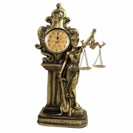 яяяСтатуэтка Богиня правосудия с часами 15.5*9.5*31см, QMH219547-13 'HOL20640 (1-12) яяяСтатуэтка Богиня правосудия с часами 15.5*9.5*31см, QMH219547-13 'HOL20640 (1-12)