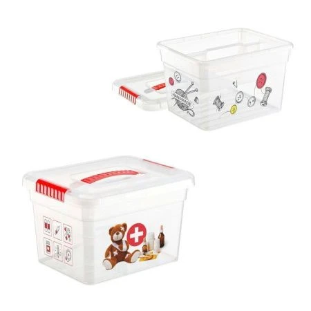 Контейнер для хранения Аптечка 5л 250*200*160мм пластик с лотком-органайзером (9)
