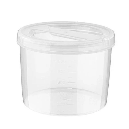 Контейнер пищевой 1,2л 14*11см пластик ВИНТАЖ ТВИСТ с завинчивающейся крышкой (28) /11654