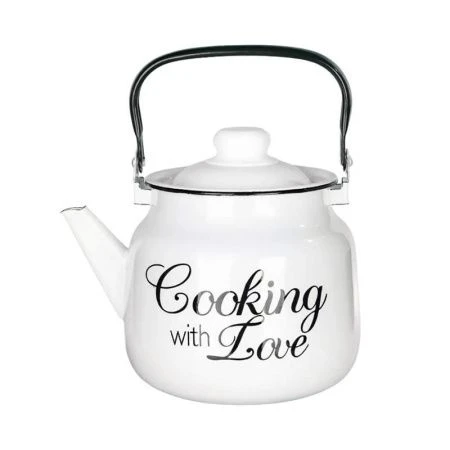 Чайник 2,5л эмаль ГОТОВИМ С ЛЮБОВЬЮ (4)
