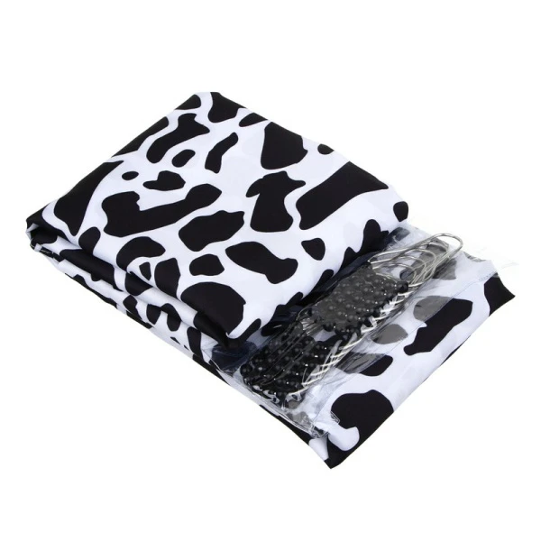 Штора для ванной текстиль с пропиткой 180*200см с кольцами Ночь (48)