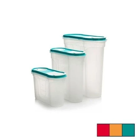 Набор банок для сыпучих продуктов 3пр 1,3/2,2/4л пластик СТАЙЛ  (8)