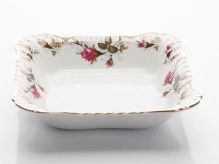 Салатник 21см фарфор ШИПОВНИК квадратный