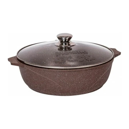 Жаровня 4л алюминий АП ГРАНИТ BROWN (7)