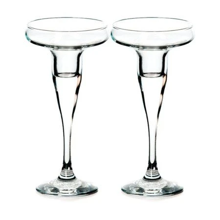 Подсвечники набор 2шт 17см стекло БЕЙСИК (8)