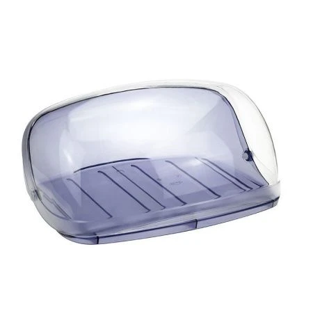 Хлебница пластик КРИСТАЛЛ большая сиреневый прозрачный (6)