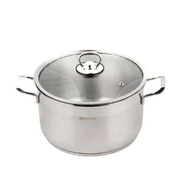 Кастрюля 700мл нерж.сталь СОФИЯ стекл.крышка 14см арт.9920-070-0 (8)