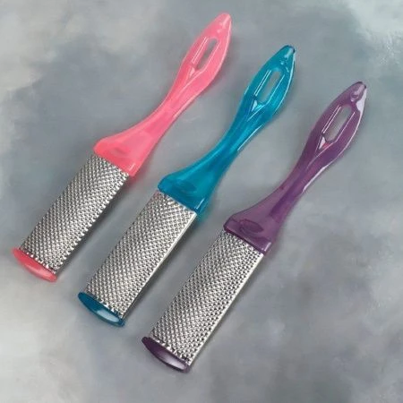 Пилка для ног 2-х стор наждач. металл прямоуг. 17*2,5см МИКС (600)