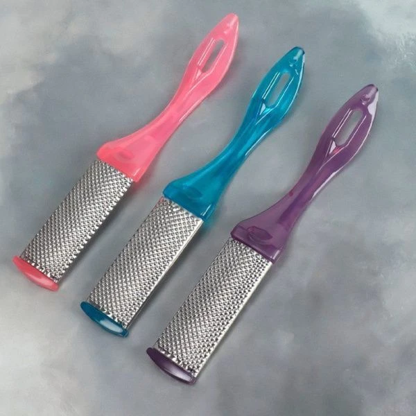 Пилка для ног 2-х стор наждач. металл прямоуг. 17*2,5см МИКС (600)