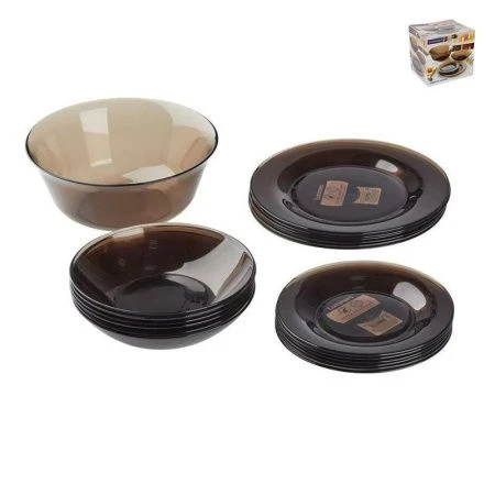 Столовый набор 19пр стекло АМБЬЯНТЕ ЭКЛИПС L5176 (1)