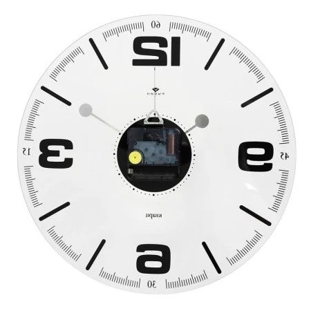 Часы настенные стекло 30см РУБИН Стиль 1 прозрачные, открытая стрелка (10)