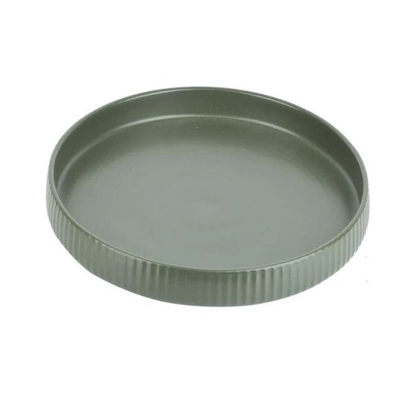 Блюдо 24,5*3,5см фарфор Scandi. Green Olive круглое (18)