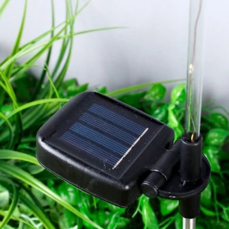 Светильник садовый на солнечной батарее 75см металл/пластик Фейерверк PM-934 (2/120)