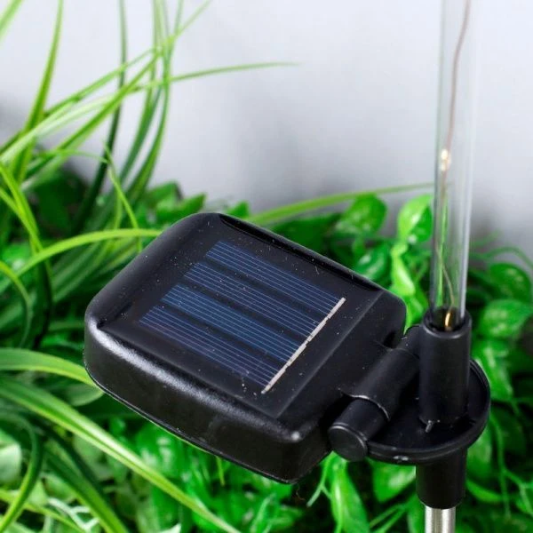 Светильник садовый на солнечной батарее 75см металл/пластик Фейерверк PM-934 (2/120)