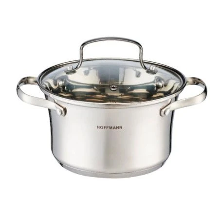 Кастрюля 6,2л нерж.сталь со стекл.крышкой 26см (4)