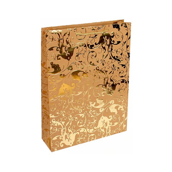 Пакет крафт 33*45*10см вертикальный Флора (12/180)