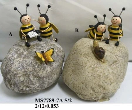 яяяФигурка Пчелки на камне 7789 -7А яяяФигурка Пчелки на камне 7789 -7А