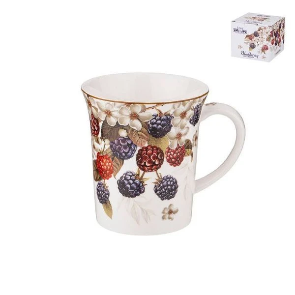Кружка 420мл фарфор Ежевика (36)