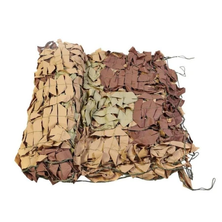 Сетка маскировочная 2*5м Стандарт (серо-желтый, серо-зеленый, серо-коричн) на сетевой основе Сумка