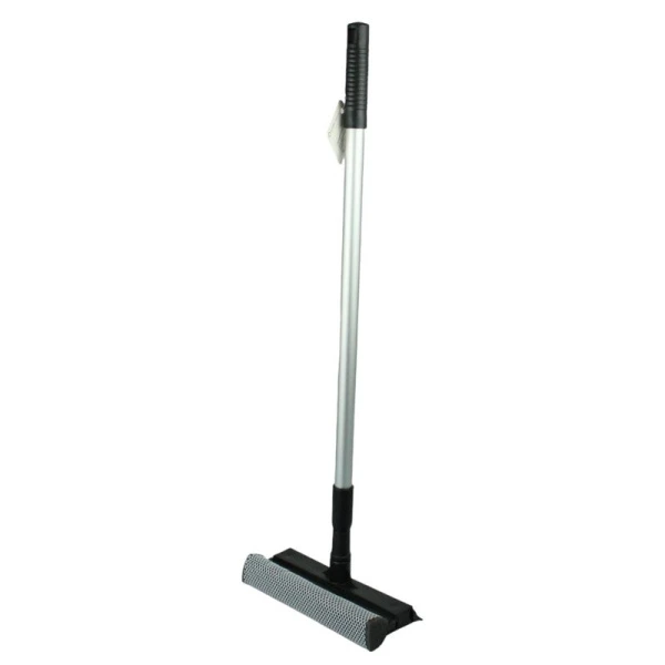 Стеклоочиститель 20см пластик с телескопическим черенком 97см и водосгоном (100) ВЫВОД