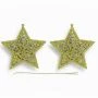 Игрушки новогодние на елку ЗВЕЗДЫ набор 2шт 12*12см пластик золото OSHR20-462/JC-16549 (1200)