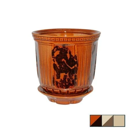 Горшок цветочный керам. МОДЕРН №4 (1сорт) h=10см d=11см 0,6л цвета в ассортименте