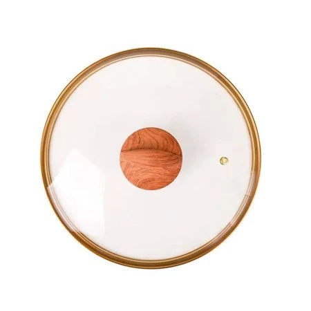 Сковорода 24см алюминий АП GRANIT ULTRA Black-gold с несъемной ручкой, стекл.крышкой (4)