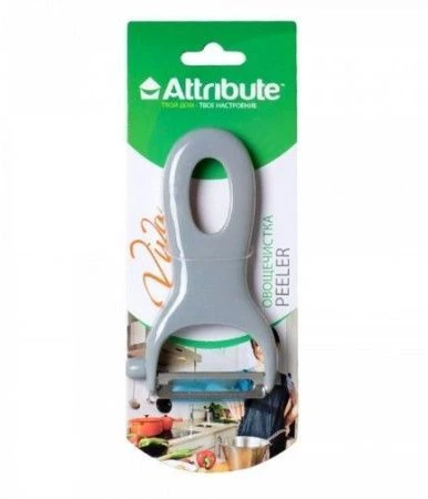 Овощечистка VIVA с плавающим лезвием 12*7см нерж.сталь/пластик серая/зеленая (144/6) AGV042