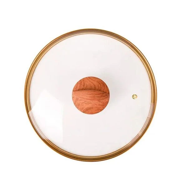 Сковорода 24см алюминий АП GRANIT ULTRA Black-gold с несъемной ручкой, стекл.крышкой (4)