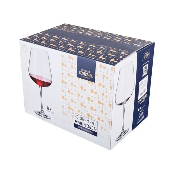 Бокалы для вина набор 6шт 670мл стекло АМУНДСЕН/АРДЕА 91L/1SF57/0/00000/670-661 (4) 24874