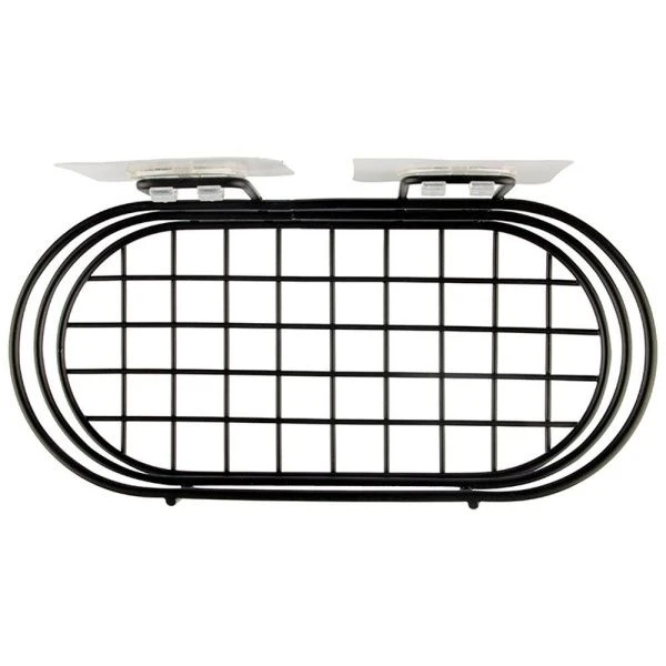 Полка прямая 1 ярусная 20*10*13,5см металл BLACK (20)
