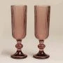 Бокалы для шампанского набор 2шт 150мл стекло МОДЕРН розовый 18,5*5,5см
