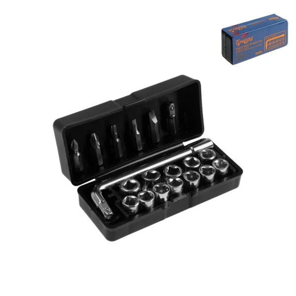Набор торцевых бит и головок, 19 пр(биты 25мм-5 шт,торц гол.- 12 шт,вороток-1шт,адаптер) ТУНДРА (1) Набор торцевых бит и головок, 19 пр(биты 25мм-5 шт,торц гол.- 12 шт,вороток-1шт,адаптер) ТУНДРА (1)