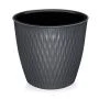 Кашпо 1,1л пластик Kerama графитовый (54)
