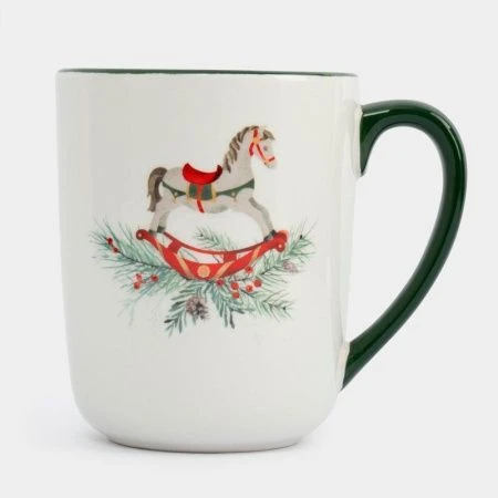 Кружка 540мл керамика зеленая Лошадка Festival ANLAF-FDH-0303-11