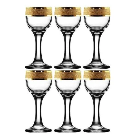 Рюмки набор 6шт 60мл стекло ЗОЛОТОЙ КАРАТ KAV23-134/S/Z/6 (8)