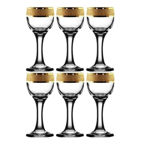 Рюмки набор 6шт 60мл стекло ЗОЛОТОЙ КАРАТ KAV23-134/S/Z/6 (8)