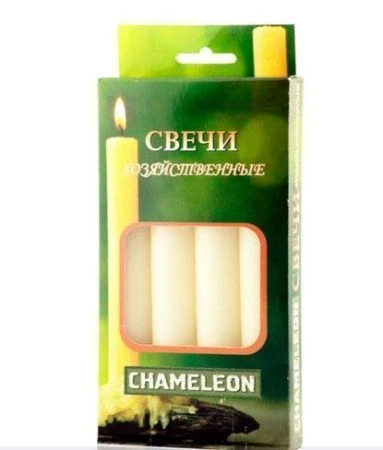 Набор свечей хозяйственных парафин 4шт. 6 часов горения (в инд.уп.) (26)
