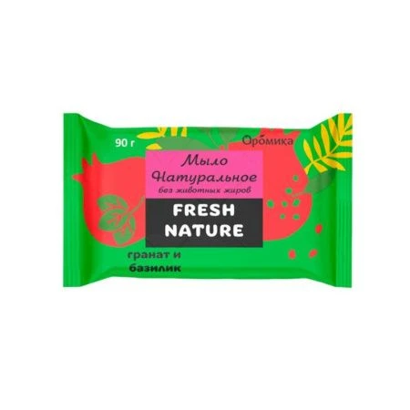 Мыло туалетное Аромика Fresh nature Гранат и базилик 90г (24) Мыло туалетное Аромика Fresh nature Гранат и базилик 90г (24)
